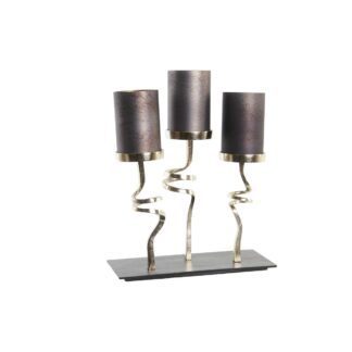 kynttilanjalka-dkd-home-decor-kristalli-alumiini-37-x-16-x-47-cm