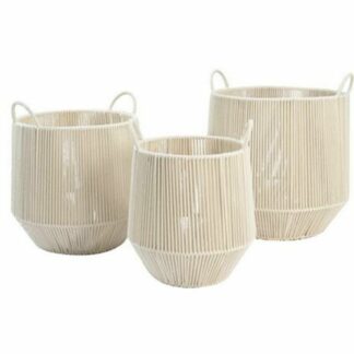 korisetti-dkd-home-decor-beige-metalli-puuvilla-38-x-38-x-45-cm