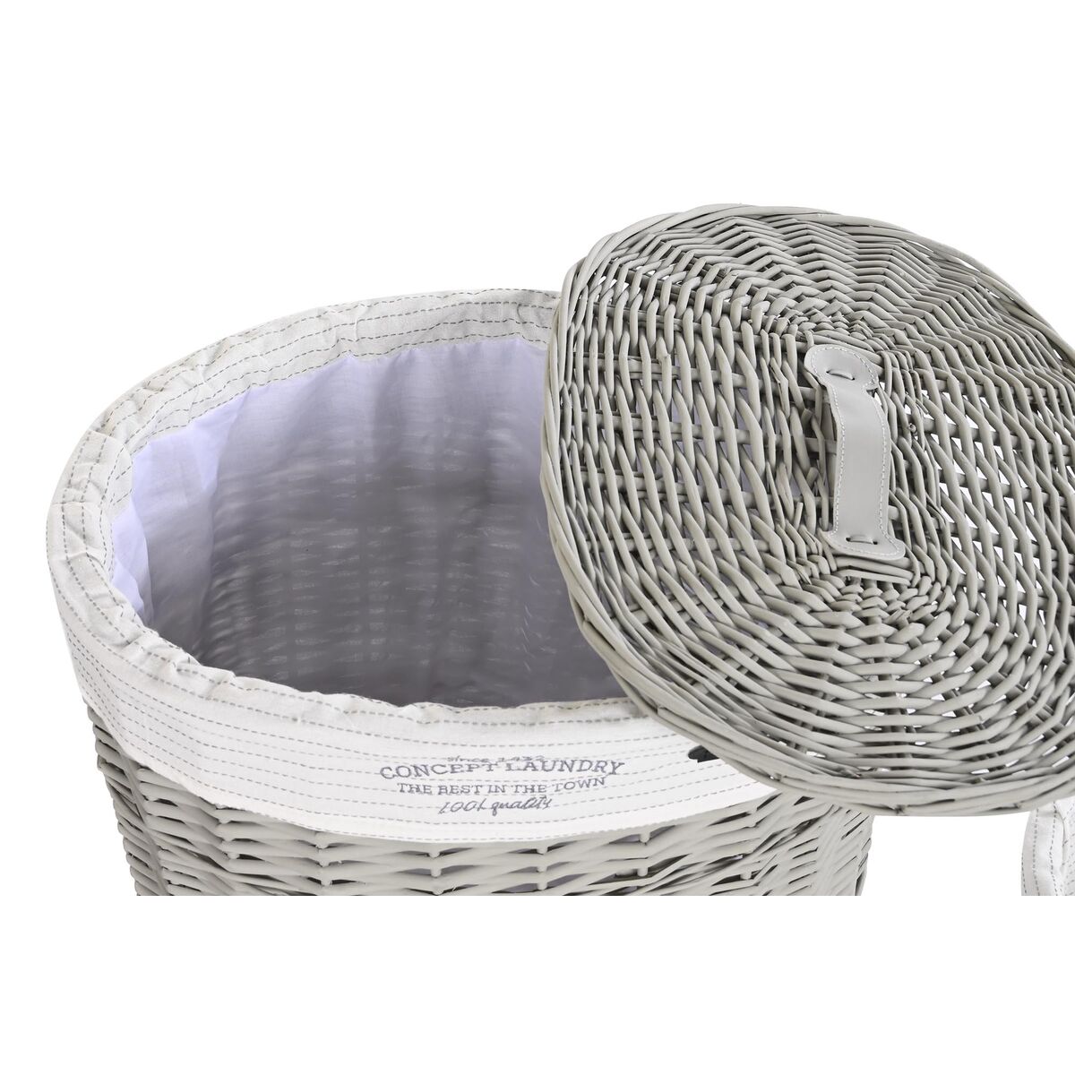 korihalut-setti-dkd-home-decor-harmaa-polyesteri