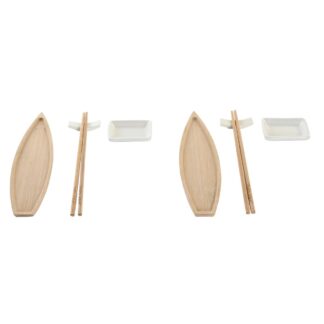 sushisetti-dkd-home-decor-8-x-5-x-2-cm-keraminen-luonnollinen-valkoinen-itamainen