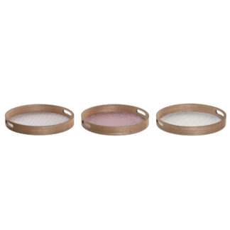 valipalatarjotin-dkd-home-decor-scandi-pinkki-valkoinen-35-x-35-x-5-cm-puu-mdf-3-kpl