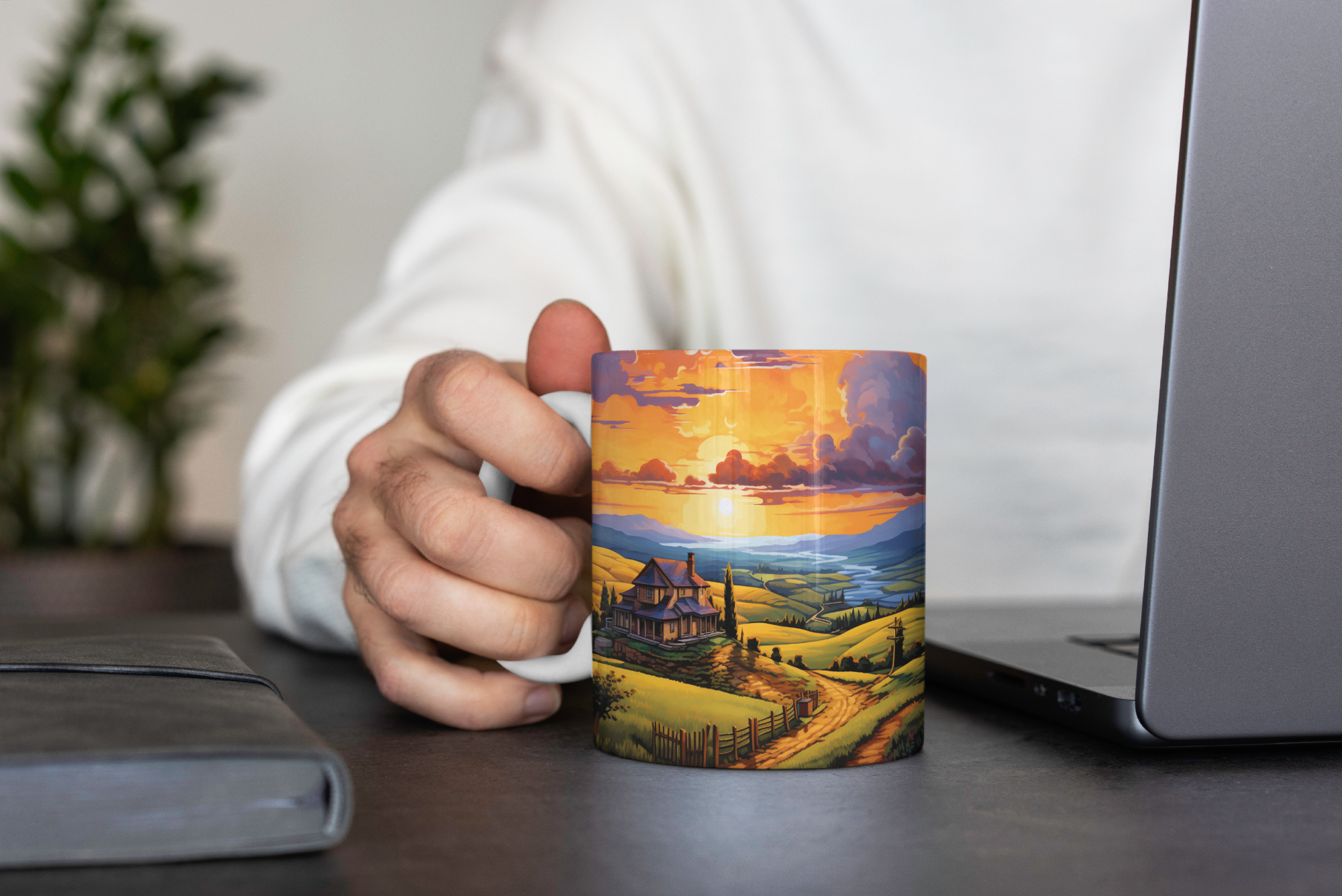 auringonlaskun-maisema-muki-taiteellinen-ja-kest?v?