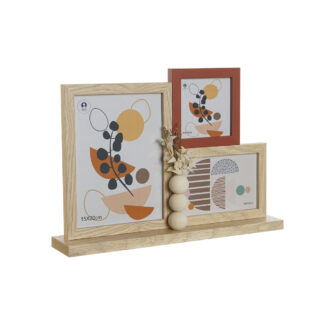 kuvakehys-home-esprit-luonnollinen-terrakotta-kristalli-puu-mdf-kaupunki-36-x-7-x-26-cm
