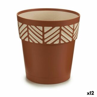 itsekasteleva-kukkaruukku-stefanplast-orfeo-terrakotta-muovinen-19-x-19-x-19-cm-12-kpl