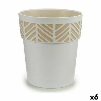 itsekasteleva-kukkaruukku-stefanplast-orfeo-valkoinen-muovinen-29-x-29-x-29-cm-6-kpl