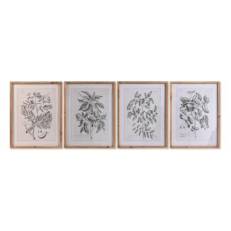 maalaus-dkd-home-decor-kuusi-kristalli-50-x-65-x-2-cm-50-x-2-x-65-cm-kasvitieteelliset-kasvit-4-kappaletta