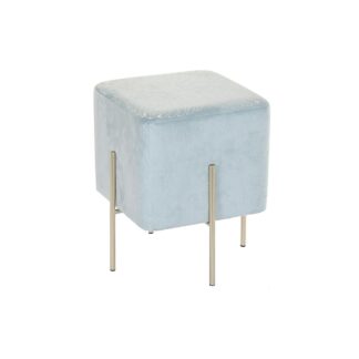 jalkatuki-dkd-home-decor-kullattu-metalli-taivaansininen-34-x-34-x-40-cm