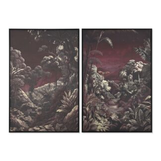 maalaus-home-esprit-trooppinen-viidakko-83x123-cm-vihrea-punaruskea